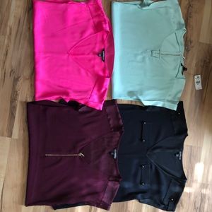 bundle 4  satin shirts